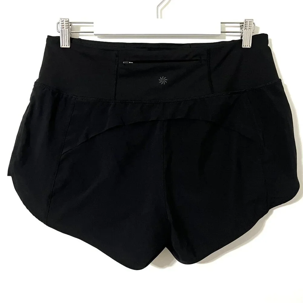 ATHLETA Black Running Free Shorts 3.5" High Rise Size M - Picture 4 of 7